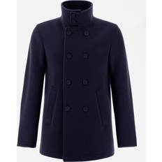 Herno Kappor & Rockar Herno Double-Breasted Wool Coat - Blue