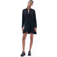 Filippa K Klänningar Filippa K Triacetate Long Sleeve Dress - Svart