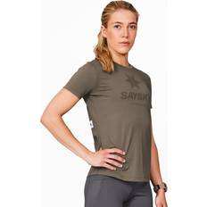 Saysky Logo Combat T-Shirt - Braun