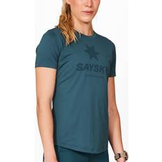 Saysky Logo Combat T-Shirt - Blau