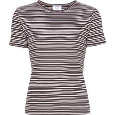 Filippa K Clothing Filippa K Striped Cotton T-Shirt - Brown