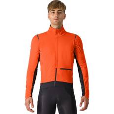 Castelli Jackets Castelli Alpha Doppio RoS Lange Mouw Fietsjack - Brilliant Orange/Black Reflex