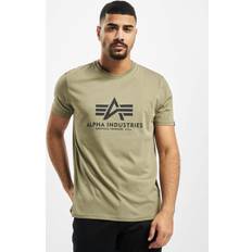 Alpha Industries Herre T-shirts Alpha Industries Basic T-Shirt - Olive