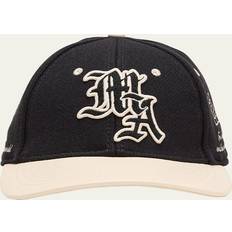 Amiri Caps Amiri MA Spirit Wool-Blend Baseball Cap - Black