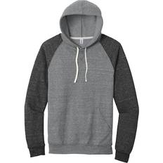 Jerzees Adult Snow Heather Raglan Hooded Sweatshirt - Frst grn
