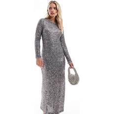 Sequins Clothing Never Fully Dressed Women's Gunmetal Sequin Soho Dress - Black