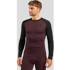 Base Layer Sets Odlo Funktionswäsche-Set Active Warm - Schwarz/Dunkelrot