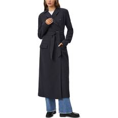 Rayon Outerwear Paige Rouen Coat - Navy