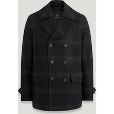 Man Coats sale Belstaff Milford Peacoat - Dark Charcoal