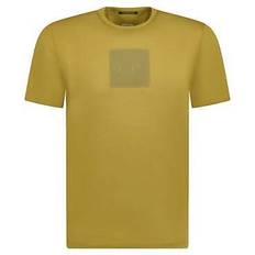 CP COMPANY T-shirts CP COMPANY Rubber Logo T-Shirt Cumin - Yellow
