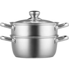 Stainless Steel Casseroles VEVOR - with lid 1.25 gal 9.4 "