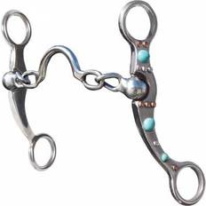 Turquoise Bridles Professionals Choice Dot Shank Low Port Chain