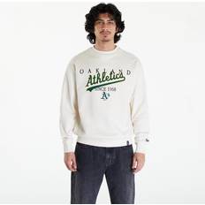 New Era Unisex Sweatere New Era Oakland Athletics MLB Lifestyle Crew Neck Sweatshirt - Off White/Dark Green