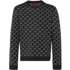 Gucci Herre Sweatere Gucci All Over GG Crewneck Jumper - Grey