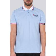 Alpha Industries Hombre Polos Alpha Industries Polo-Shirt Contrast Polo - Bleu