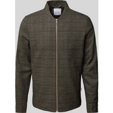Lindbergh Herr Jackor Lindbergh Relaxed Fit Hemdjacke - Mittelbraun
