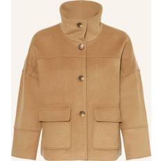 Gant Dame Jakker Gant Cropped Wool Jacket - Warm Khaki
