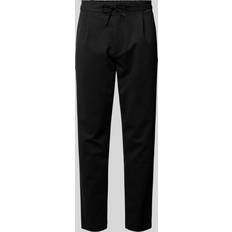 Calvin Klein Återvunnet material Byxor & Shorts Calvin Klein Tapered Pleated Knit Trousers - Dark Grey