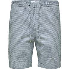 Homme - Lin Shorts Selected Slhcomfort Shorts - Bleu