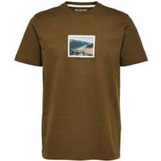 Selected Homme T-shirts Selected T-Shirt - Vert