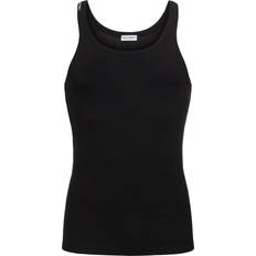 Dolce & Gabbana Tank Tops Dolce & Gabbana Ribbed Cotton Jersey Tank Top Black