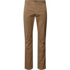 Men's French Pockets Fabric Trousers - Beige