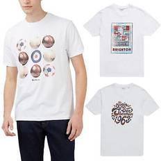 Ben Sherman T-shirts Ben Sherman Mens Printed T-Shirt - White