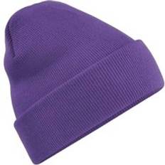 Purple Beanies Beechfield Unisex Original Cuffed Beanie Winter Hat - Purple