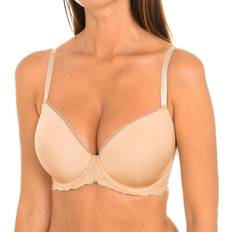 Calvin Klein Brown Bras Calvin Klein Womenss Bra with Padded Cups and Underwire QF1444E - Brown