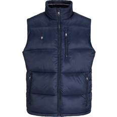 Jack & Jones Cotton Outerwear Jack & Jones Sleeveless Puffer Jacket Jprblueddie Bleu