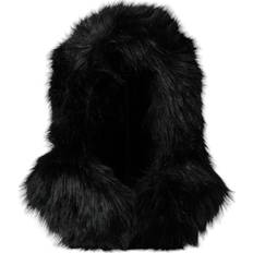 Dolce & Gabbana Vrouw Hoeden Dolce & Gabbana Faux Fur Whole Head Wrap Hat Black