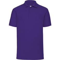 Purple Polo Shirts Fruit of the Loom 65/35 Pique Polo Shirt - Purple