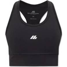 Balenciaga Women Tank Tops Balenciaga Sleeveless Crop Top - Black