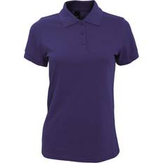 Multicoloured - Women Polo Shirts Sols Prime Pique Polo Shirt - Dark Purple