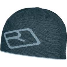 Merinould - Skiløb Huer Ortovox Merino Logo Knit Beanie - Mørk Arktisk Grå