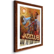 Framed Art Winston Porter Jazz Club Picture Frame Graphic Print 31.5 H x 23.5 W x 1.5 D Framed Art