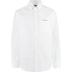 Palm Angels XXL Shirts Palm Angels Sartorial-Tape Cotton Shirt - Men - White