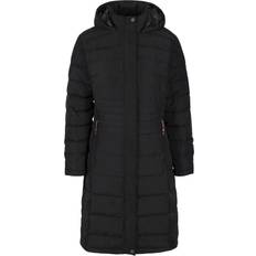 Trespass Clothing Trespass Bitsy Down Jacket Long Length - Black