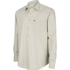 Hoggs of Fife Inverness Cotton Tattersall Shirt - Navy/Olive