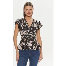 Guess Women Blouses Guess Peplum Ema Bluse - Schwarz