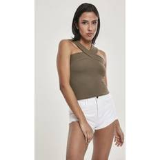 5XL - Dame Toppe Urban Classics Top - Ladies Cross Top - Sort