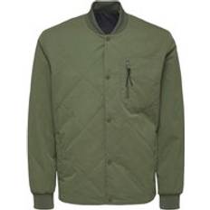 Selected Outerwear Selected Slhstratford Quilted Bomber - Vert