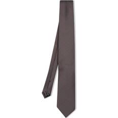 Beige Cravates Tom Ford Brown Pois Jacquard Tie - Blue