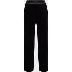 Emporio Armani XXL Trousers & Shorts Emporio Armani Chenille Palazzo Trousers - Black