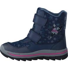 Geox J Overland B Girl AB Navy/Fuchsia Unisex Boots