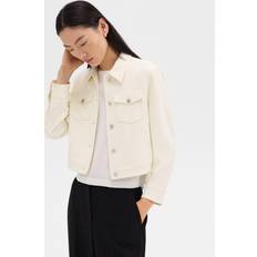 Theory Women Jackets Theory Shrunken Trucker Jacket - Admiral Crepe