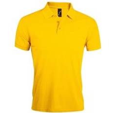 Gold Polo Shirts Sols Prime Pique Plain Short Sleeve Polo Shirt - Gold
