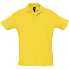 Gold Polo Shirts Sols Summer II Pique Short Sleeve Polo Shirt - Gold