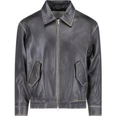 Leather Jackets - Unisex Lambskin Blouson - Black