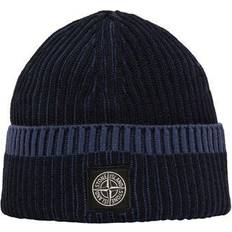 Mutsen Stone Island Vanisé Full Rib Rws Wool - Bleu Marine